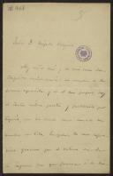 Carta de Gaspar Nuñes de Arce a Teófilo Braga