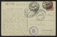 Bilhete-postal de Joaquim de Araújo a Teófilo Braga