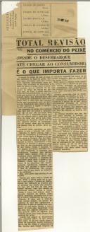 Total revisão no comércio do peixe