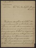 Carta de Domingos Moreira da Silva, Provedor da Irmandade e Santa Casa da Misericórdia, a Teófilo Braga