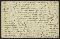 Bilhete-postal de Joaquim de Araújo a Teófilo Braga