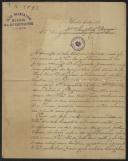 Ofício da Direcção do Club Recreativo Musical 6 de Setembro de 1903, a Teófilo Braga