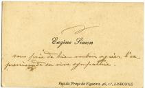 Cartão de visita de Eugène Simon