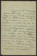 Carta de M. de Tavora Folque a Teófilo Braga
