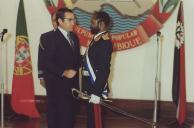 Fotografia de Ramalho Eanes com Samora Machel