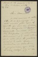 Carta de Émile Littré a Teófilo Braga