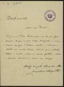 Carta de Marcelino Mesquita para Teófilo Braga