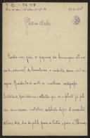 Carta de José Agostinho a Teófilo Braga