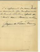 Carta de Jaime de Pádua Franco para Manuel Teixeira Gomes