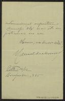 Carta de Manuel de Moura a Teófilo Braga