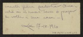Cartão de visita de Inácio de L. Ribera y Rovira