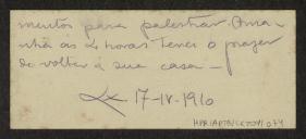 Cartão de visita de Inácio de L. Ribera y Rovira
