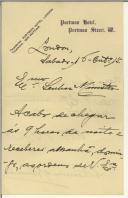 Carta de A. Ferreira de Almeida para Manuel Teixeira Gomes