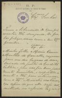 Carta de Avelino José de Carvalho, do Arquivo Nacional da Torre do Tombo, a Teófilo Braga