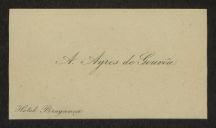 Cartão de visita de A. Ayres de Gouveia