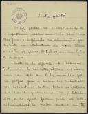 Carta de Artur de Matos a Teófilo Braga