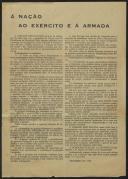 À Nação, ao Exército e à Armada