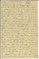 Carta de Teófilo Braga para Maria do Carmo Xavier de Barros Leite