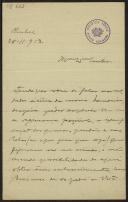 Carta de Francisco Augusto da Silva Botelho a Teófilo Braga