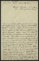 Carta de Alberto M. Castro para Teófilo Braga