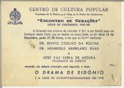 """O Drama de Sidónio"" será o tema de um colóquio no Centro de Cultura Popular"