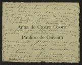 Carta de Ana de Castro Osório, Paulino de Oliveira a Teófilo Braga