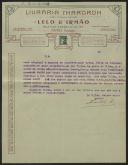 Carta de Livraria Chardron a Teófilo Braga