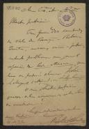 Carta de Rafael de Almeida a Teófilo Braga