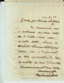 Cópia de carta de Manuel Teixeira Gomes para José Ribeiro Limitada