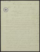Carta de F. de Paula Teixeira a Teófilo Braga