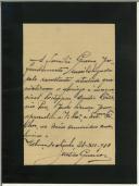 Carta de Justino Guerra para Maria dos Prazeres Martins Bessa