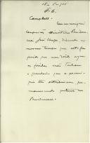 Apontamento de Manuel Teixeira Gomes