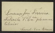 Carta de Lourenço José Ferreira a Teófilo Braga
