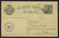 Bilhete-postal de João de Barros a Teófilo Braga