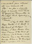 Carta de Martin C. V. Hertz para Manuel Teixeira Gomes