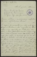 Carta de António Pedro Xavier de Barros para Maria do Carmo Braga