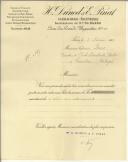 Ofício da editora e livreira H. Dunot & E. Pinat para Sidónio Pais solicitando o envio duma ordem de pagamento