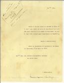 Ofício de Francisco Lourenço Valadão Júnior para Sidónio Pais