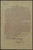 Ofício da Secretaria-Geral da Universidade de Lisboa a Pedro José da Cunha, Reitor da Universidade de Lisboa