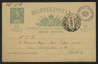 Bilhete-postal de Manuel Ramos a Teófilo Braga