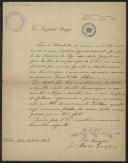Carta de José Maria Gonçalves, da Direcção da Liga das Artes Gráficas, a Teófilo Braga