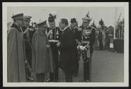 Fotografia de Óscar Carmona, em Pretória, com Patrick Duncan, por ocasião da visita de Estado que efetuou a África do Sul (União Sul Africana)