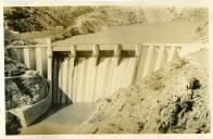 Fotografia das obras de construção da Barragem de Miranda