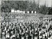Fotografia do Festival Desportivo em Lourenço Marques, por ocasião da visita de estado efetuada por Américo Tomás a Moçambique