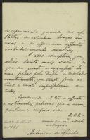 Carta de António da Costa para Teófilo Braga