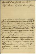Carta de Carlos d' Oliveira Carvalho para Eurico Cameira e Sousa