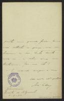 Carta de José Caldas para Teófilo Braga