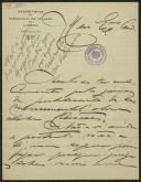 Carta de Augusto de Castro a Teófilo Braga