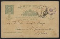 Bilhete-postal de Ladislau Batalha a Teófilo Braga