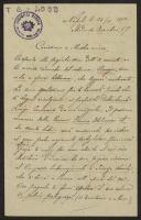 Carta de Antonio Padula a Teófilo Braga